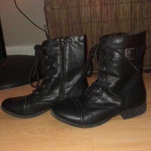 Black Combat Boots
